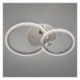 Люстра LED Diasha светодиодная с пультом диммером и подсветкой 55W хром 12х33х53см