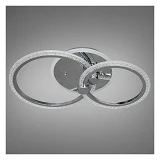 Люстра LED Diasha светодиодная с пультом диммером и подсветкой 55W хром 12х33х53см