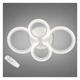 Diasha Люстра LED светодиодная с пультом и диммером A8022/4WH LED 3color 55Вт белый 13х40х62см      