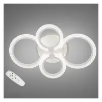 Diasha Люстра LED светодиодная с пультом и диммером A8022/4WH LED 3color 55Вт белый 13х40х62см      