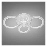 Diasha Люстра LED светодиодная с пультом и диммером A8022/4WH LED 3color 55Вт белый 13х40х62см      