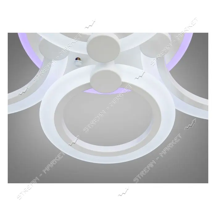 Diasha Люстра LED светодиодная с пультом и диммером A8022/4WH LED 3color 55Вт белый 13х40х62см      