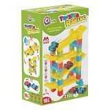 Игрушка ТехноК Конструктор с машинками арт 9581 25х13.5х37.5см