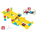 Игрушка ТехноК Конструктор с машинками арт 9581 25х13.5х37.5см