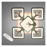 Люстра LED Diasha светодиодная 90Вт 12х43х43см S8157/4 плюс 1BK LED 3color dimmer черный            