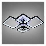 Люстра LED Diasha светодиодная 110Вт 12х49х68см 8157/2 плюс 2BK LED 3color dimmer черный            