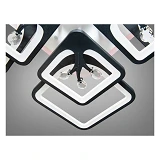 Люстра LED Diasha светодиодная 190Вт 12х60х60см 8157/4 плюс 4BK LED 3color dimmer черный