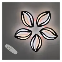 Люстра LED Diasha светодиодная 75Вт 8х55см 8092/5BK LED 3color dimmer черный                        