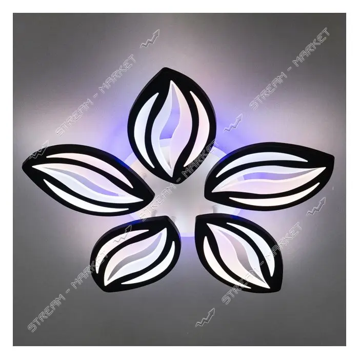 Люстра LED Diasha светодиодная 75Вт 8х55см 8092/5BK LED 3color dimmer черный                        