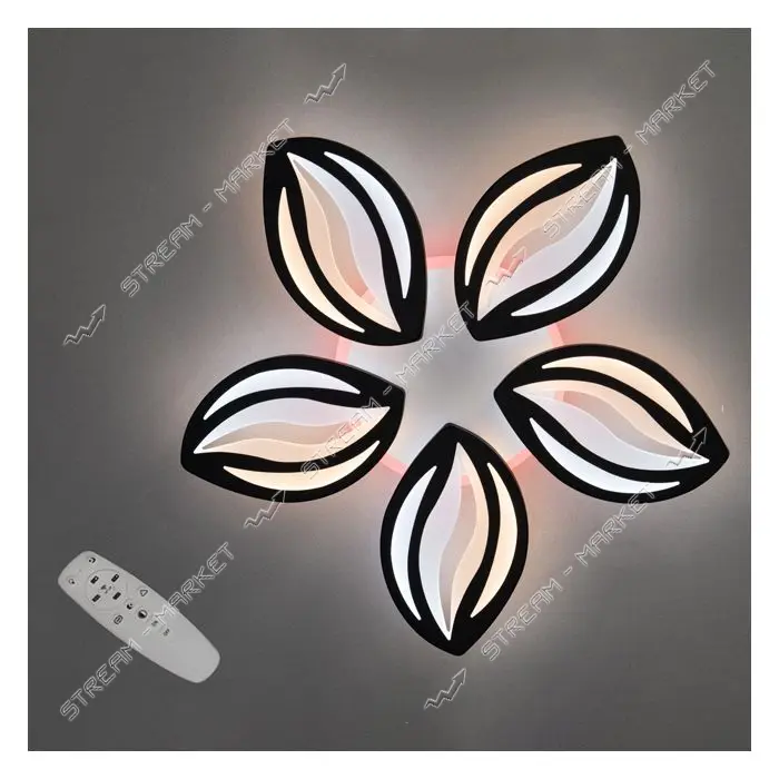 Люстра LED Diasha светодиодная 75Вт 8х55см 8092/5BK LED 3color dimmer черный                        