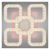 Люстра LED Diasha светодиодная 50Вт 9х36х36см S2205/4 плюс 1WH LED 3color dimmer белый              