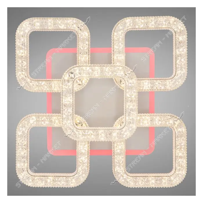 Люстра LED Diasha светодиодная 50Вт 9х36х36см S2205/4 плюс 1WH LED 3color dimmer белый              