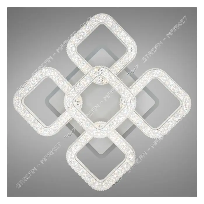 Люстра LED Diasha светодиодная 50Вт 9х36х36см S2205/4 плюс 1WH LED 3color dimmer белый              