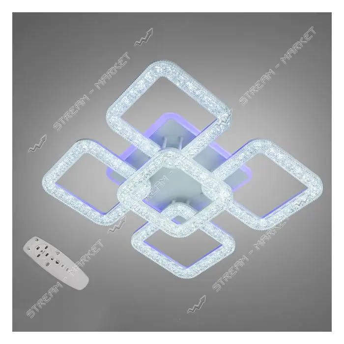 Люстра LED Diasha светодиодная 50Вт 9х36х36см S2205/4 плюс 1WH LED 3color dimmer белый              