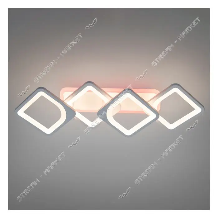 Люстра LED Diasha светодиодная 70Вт 12х22х68см H8060/2 плюс 2WH LED 3color dimmer белый