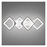 Люстра LED Diasha светодиодная 70Вт 12х22х68см H8060/2 плюс 2WH LED 3color dimmer белый