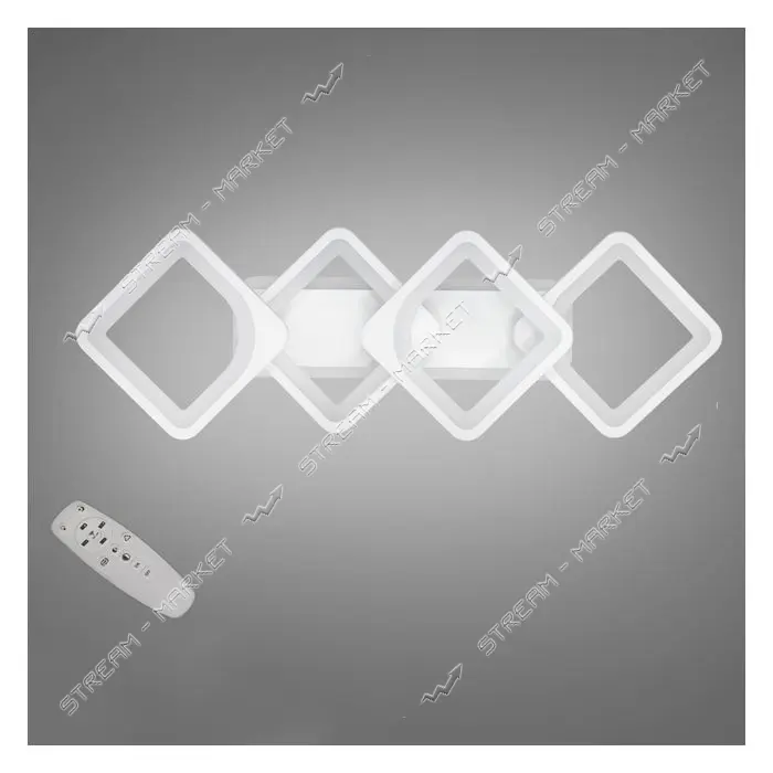 Люстра LED Diasha светодиодная 70Вт 12х22х68см H8060/2 плюс 2WH LED 3color dimmer белый