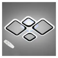 Люстра LED Diasha светодиодная 80Вт 12х66х42см A8060/2 плюс 2BK LED 3color dimmer черный            