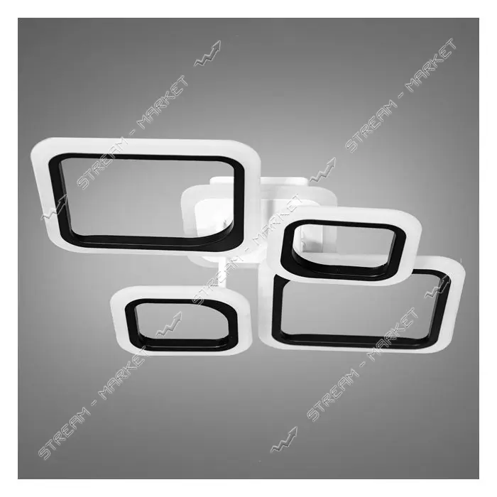 Люстра LED Diasha светодиодная 80Вт 12х66х42см A8060/2 плюс 2BK LED 3color dimmer черный