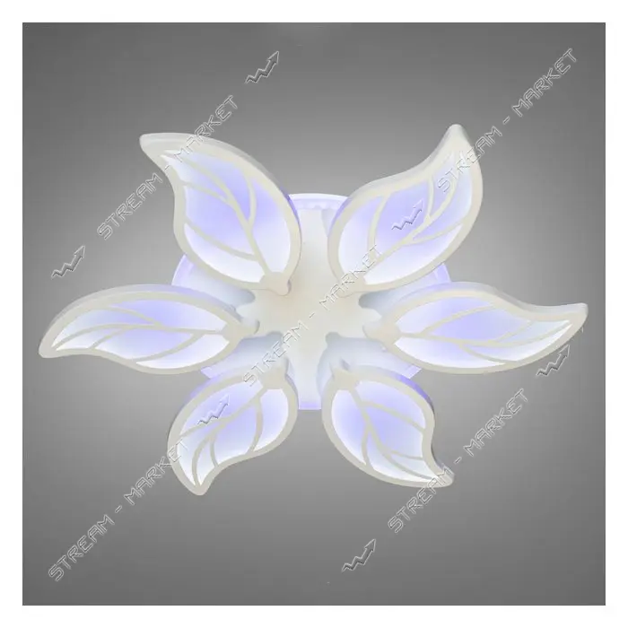Люстра LED Diasha светодиодная 105Вт 9х36х36см 8028/6WH LED 3color dimmer белый