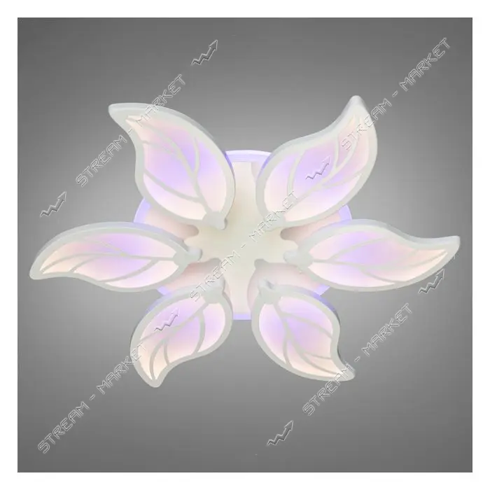 Люстра LED Diasha светодиодная 105Вт 9х36х36см 8028/6WH LED 3color dimmer белый