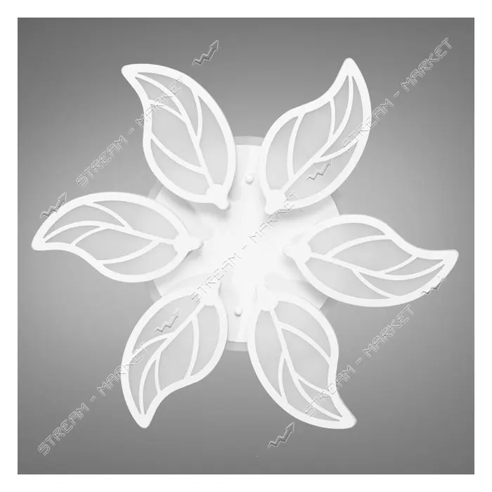 Люстра LED Diasha светодиодная 105Вт 9х36х36см 8028/6WH LED 3color dimmer белый