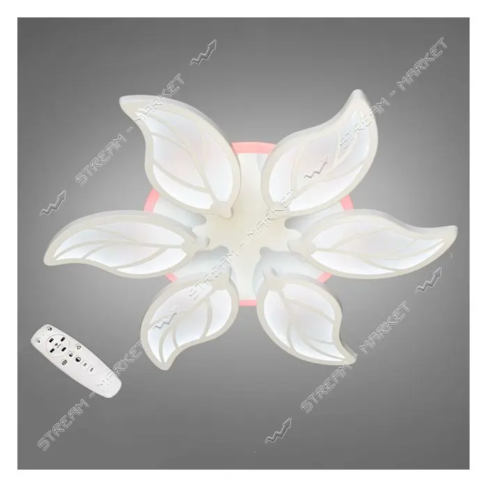 Люстра LED Diasha светодиодная 105Вт 9х36х36см 8028/6WH LED 3color dimmer белый