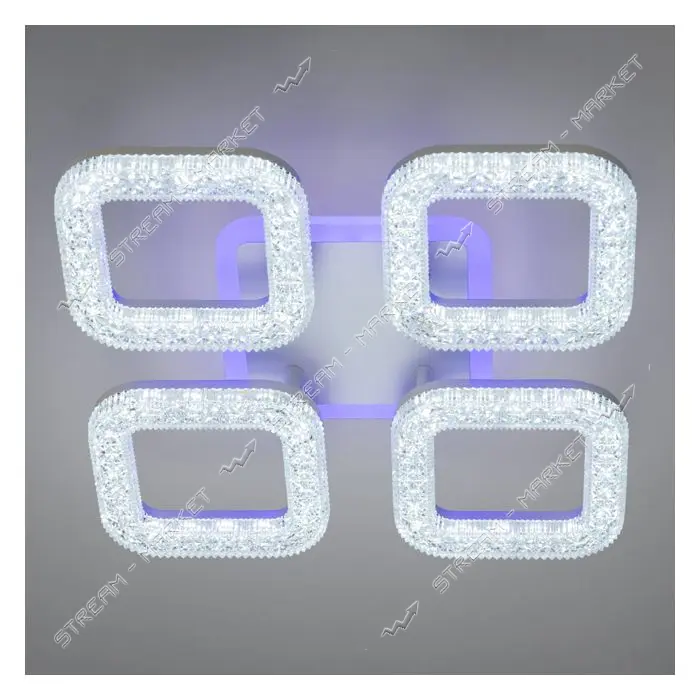 Люстра LED Diasha светодиодная 50Вт 9х36х36см S2205/4WH LED 3color dimmer белый