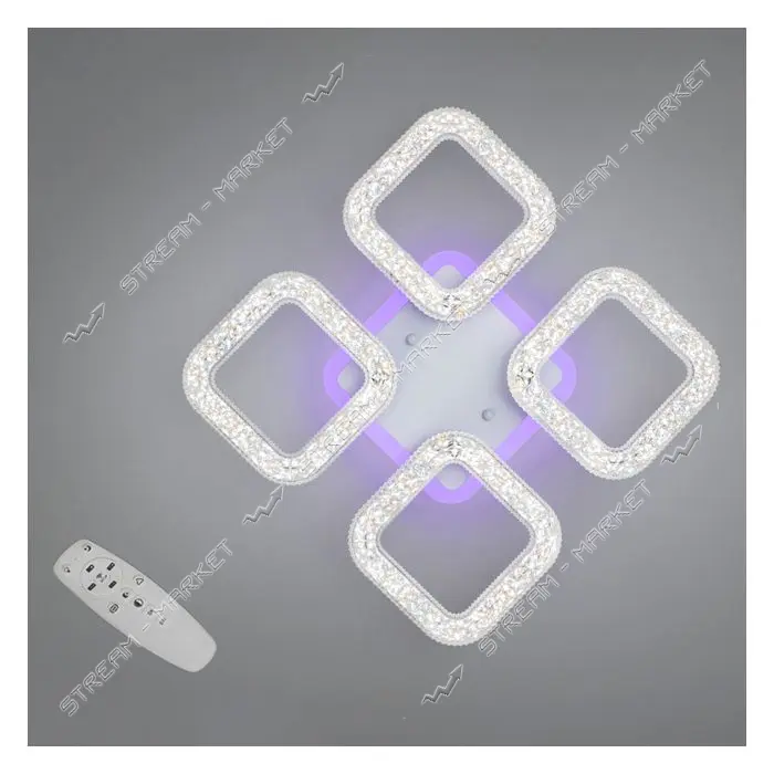 Люстра LED Diasha светодиодная 50Вт 9х36х36см S2205/4WH LED 3color dimmer белый