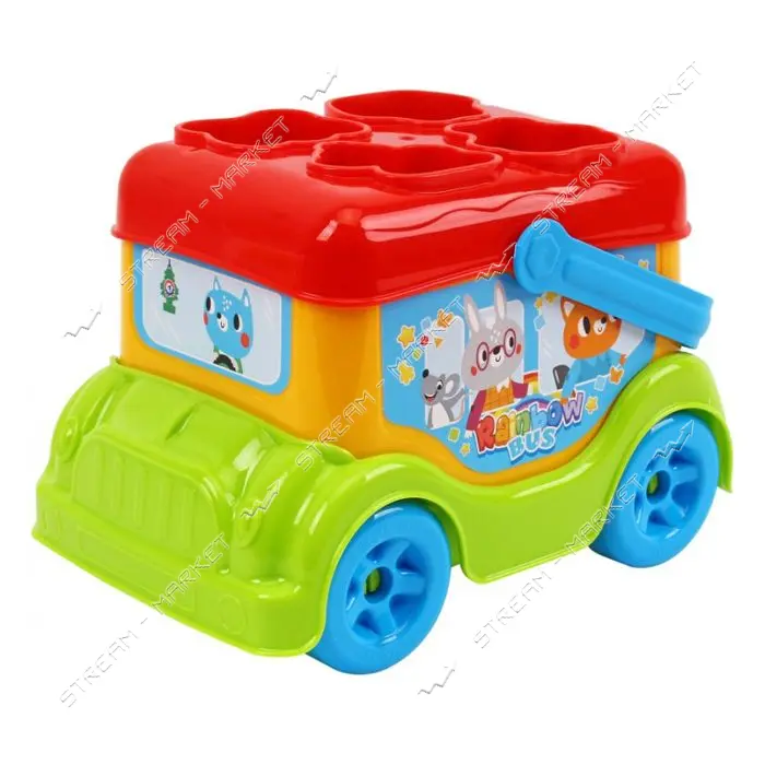 Игрушка для развития ТехноК Автобус арт 0389 20.3х15.7х13.5см