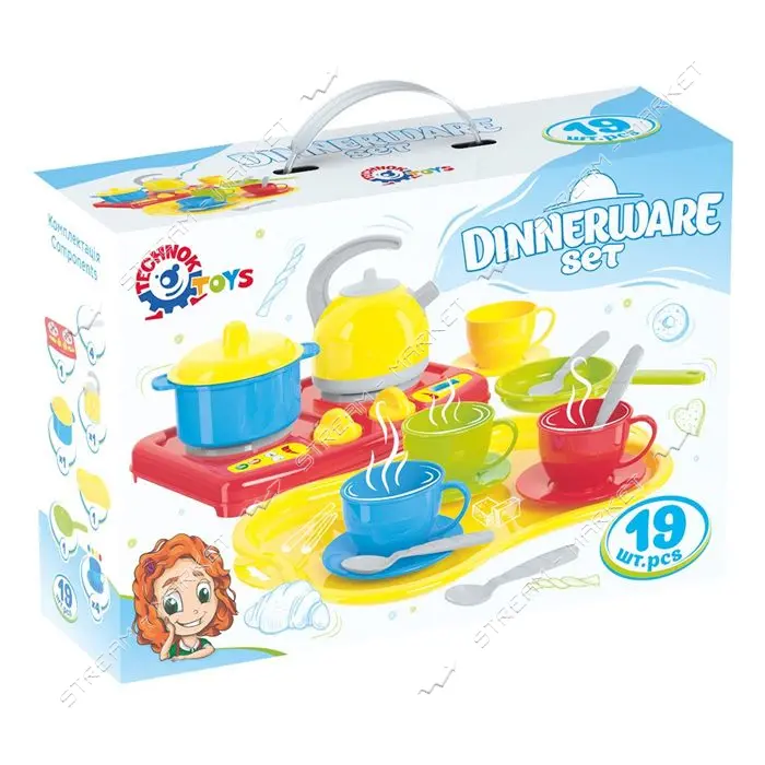 Игрушка ТехноК Кухня Маринка арт 1554 33х23.5 х10.5см