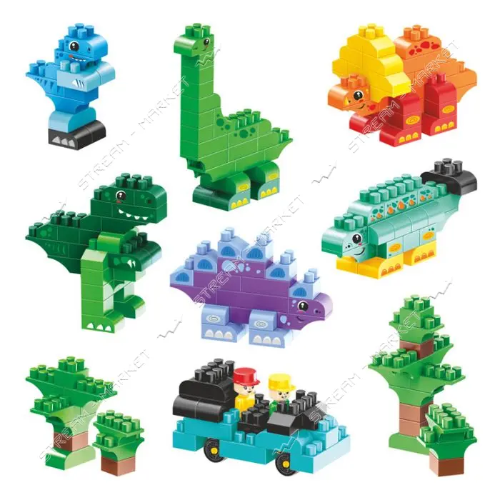 Игрушка ТехноК Конструктор Dino Park арт 2222 37.4х25х13.7см                                        