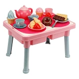 Игрушка ТехноК Столик с чайным набором арт 2246 44х31.5х10см