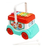 Игрушка ТехноК Автобус-ксилофон арт 9857 19х13.8х12.5см