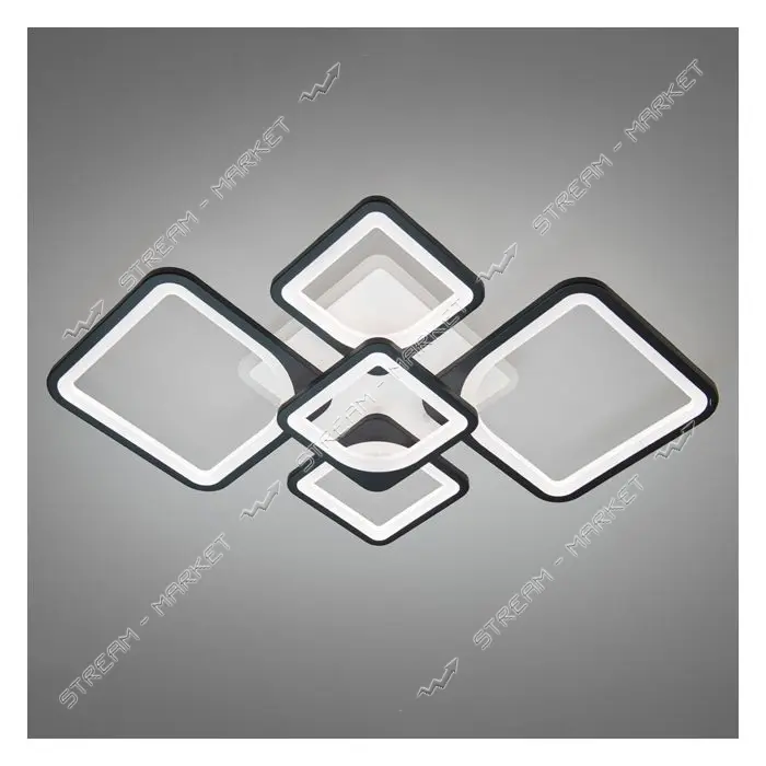 Люстра LED Diasha светодиодная 95Вт 12х27х27см 8060/2 плюс 3BK LED 3color dimmer черный