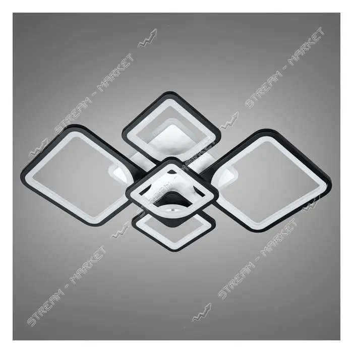 Люстра LED Diasha светодиодная 95Вт 12х27х27см 8060/2 плюс 3BK LED 3color dimmer черный