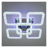 Люстра LED Diasha светодиодная 80Вт 13х54см 2205/4 плюс 1HR LED 3color dimmer хром                  
