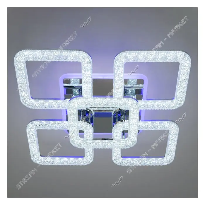 Люстра LED Diasha светодиодная 80Вт 13х54см 2205/4 плюс 1HR LED 3color dimmer хром                  