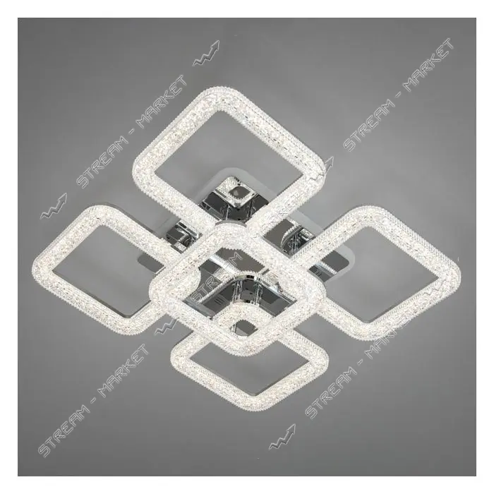 Люстра LED Diasha светодиодная 80Вт 13х54см 2205/4 плюс 1HR LED 3color dimmer хром                  