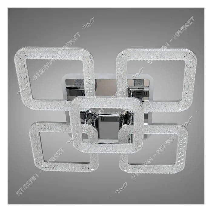 Люстра LED Diasha светодиодная 80Вт 13х54см 2205/4 плюс 1HR LED 3color dimmer хром                  