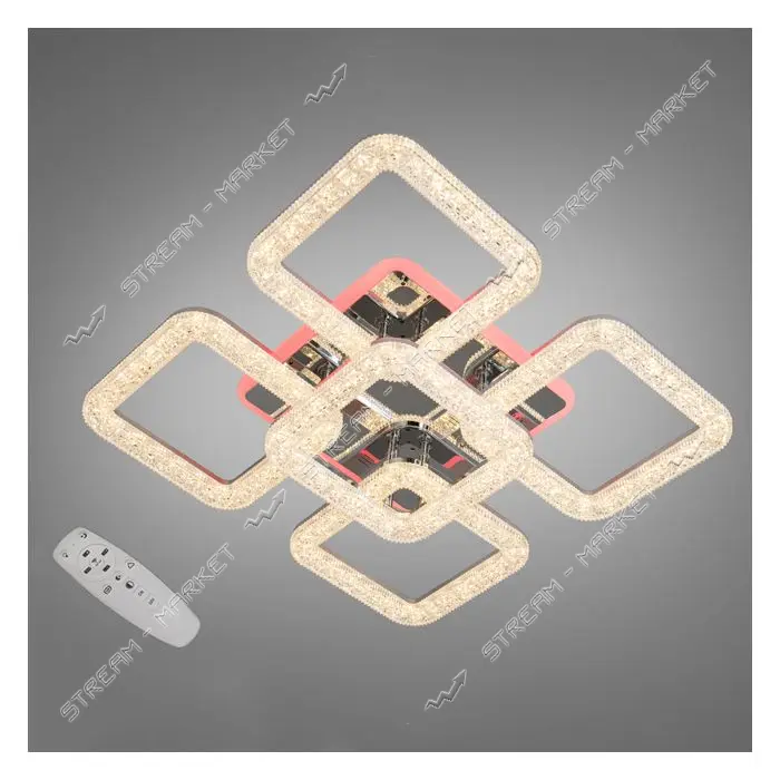 Люстра LED Diasha светодиодная 80Вт 13х54см 2205/4 плюс 1HR LED 3color dimmer хром                  