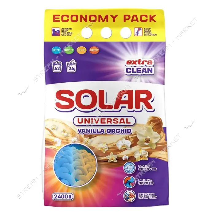 Стиральный порошок Solar Universal Vanilla Orchid 2.4кг