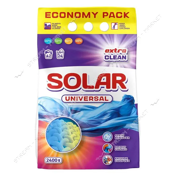 Стиральный порошок Solar Universal 2.4кг