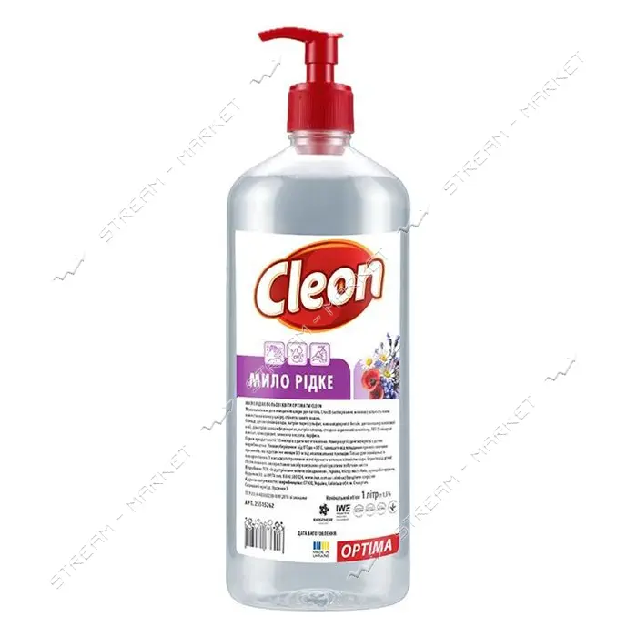 Мыло жидкое Cleon OPTIMA Полевой цветок 1л