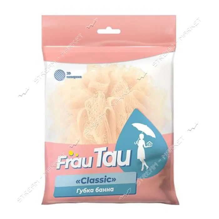 Губка Frau Tau бантик банная Classik                                                                