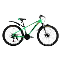 Велосипед Сross Forest стальная рама 13" колесо 26" green                                           