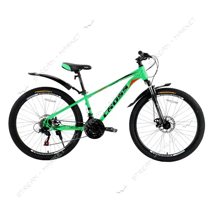 Велосипед Сross Forest стальная рама 13" колесо 26" green