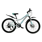 Велосипед Сross Smile стальная рама 13" колесо 26" white-blue                                       