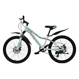 Велосипед Сross Smile стальная рама 13" колесо 26" white-blue                                       