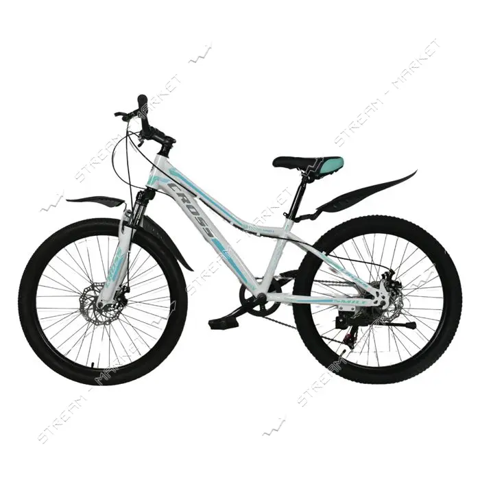 Велосипед Сross Smile стальная рама 13" колесо 26" white-blue                                       